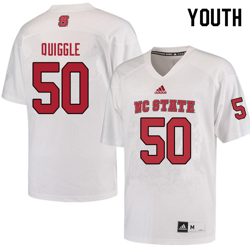 Youth #50 Jackson Quiggle NC State Wolfpack College Football Jerseys Sale-Red